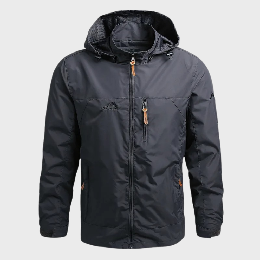 Men's Waterproof Rain Jacket with Hood – Stylish, Warm, and Windproof Outdoor Wear 3