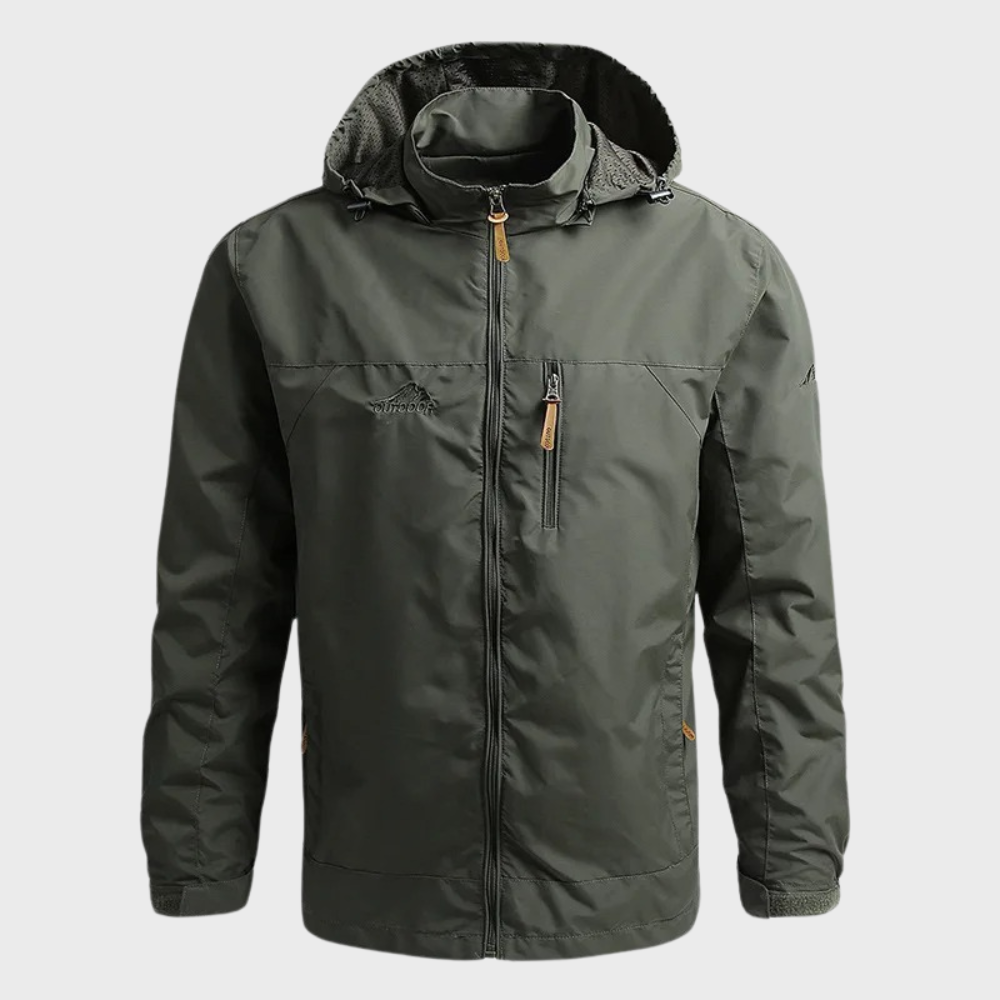 Men's Waterproof Rain Jacket with Hood – Stylish, Warm, and Windproof Outdoor Wear 4