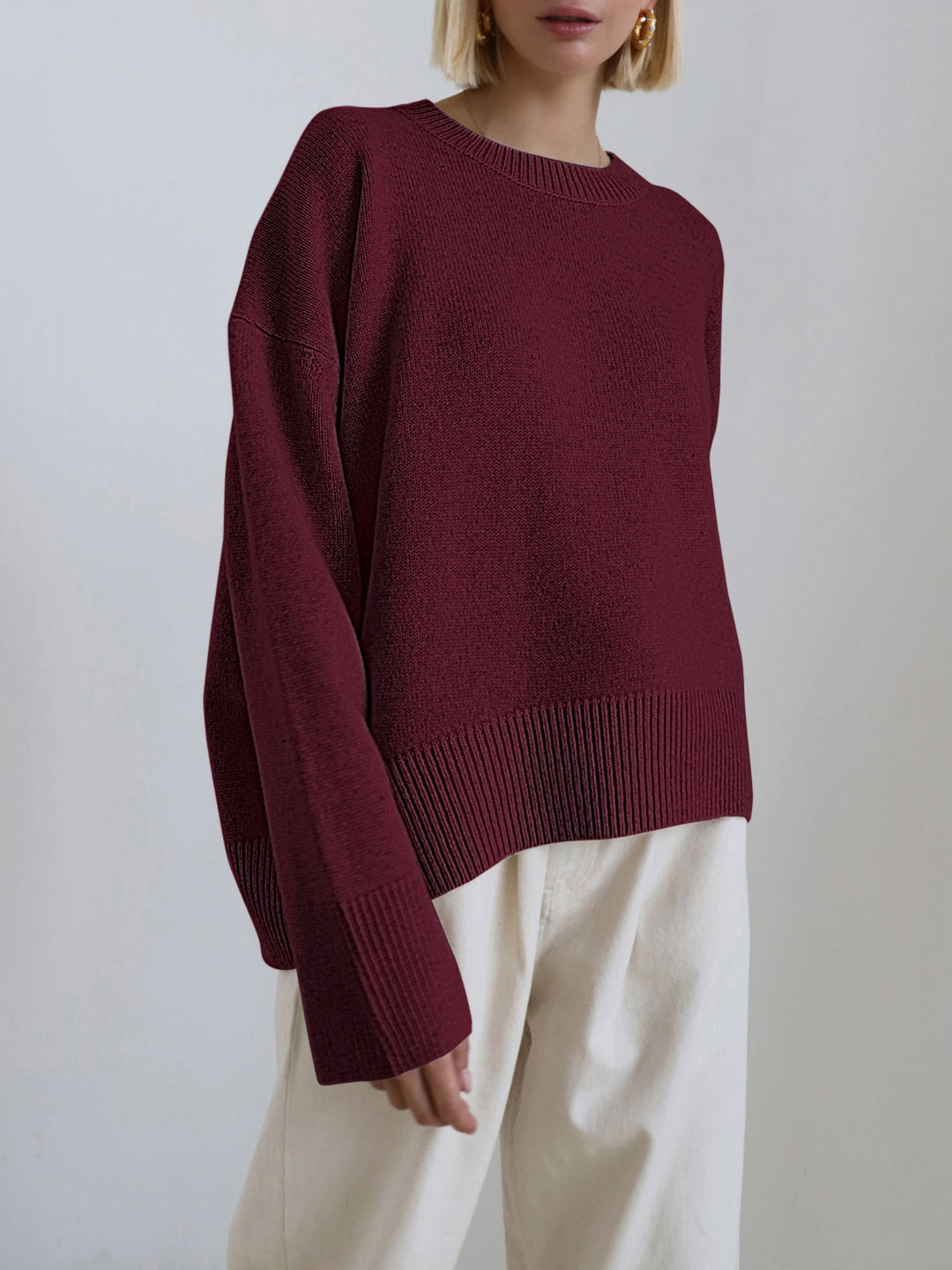 Oversized Candyfloss Pullover Sweater – Soft Knit with Medium Stretch for Comfortable Fit, Available in Multiple Sizes 11