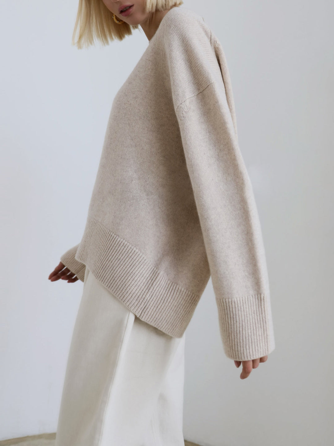 Oversized Candyfloss Pullover Sweater – Soft Knit with Medium Stretch for Comfortable Fit, Available in Multiple Sizes 7