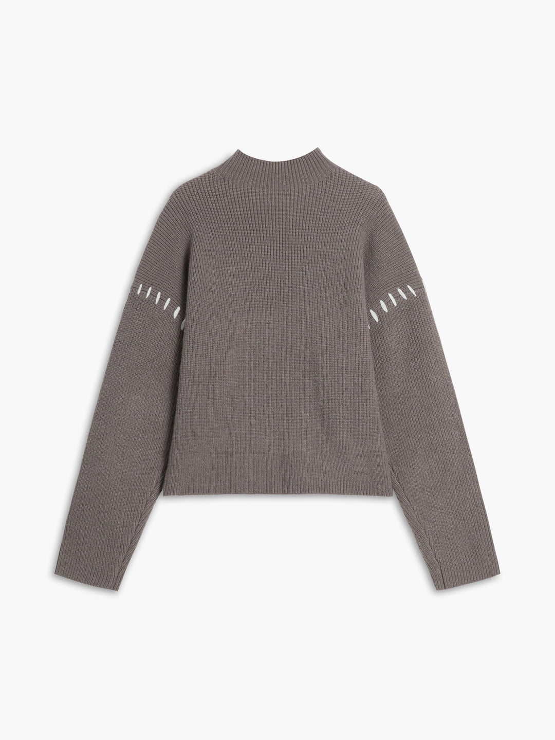 Oversized Mock Neck Women's Sweater – Soft Knit Design with Slight Stretch for Comfort and Style 8