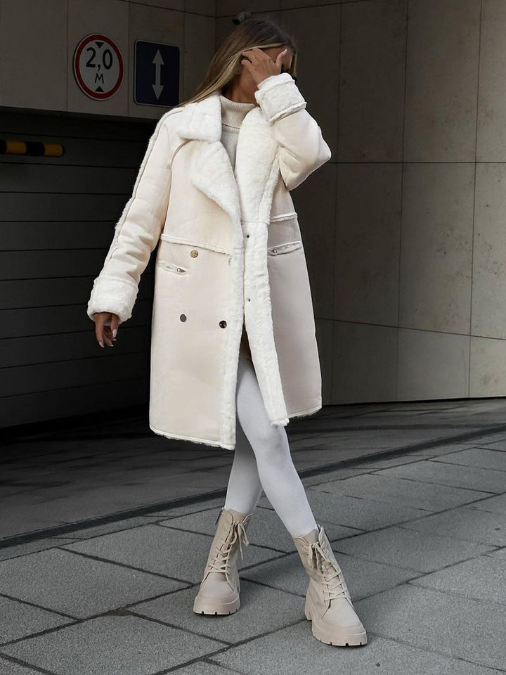 Plus Size Women's Winter Teddy Coat – Elegant and Cozy Outerwear for Cold Days 4