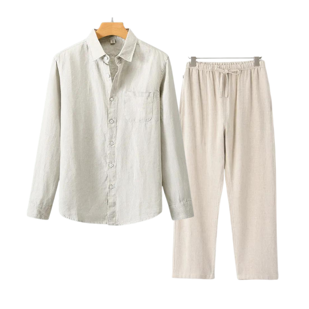 Premium Linen Set with Elegant Design – High-Quality Linen Sheets and Duvet Cover for Everyday Luxury 0