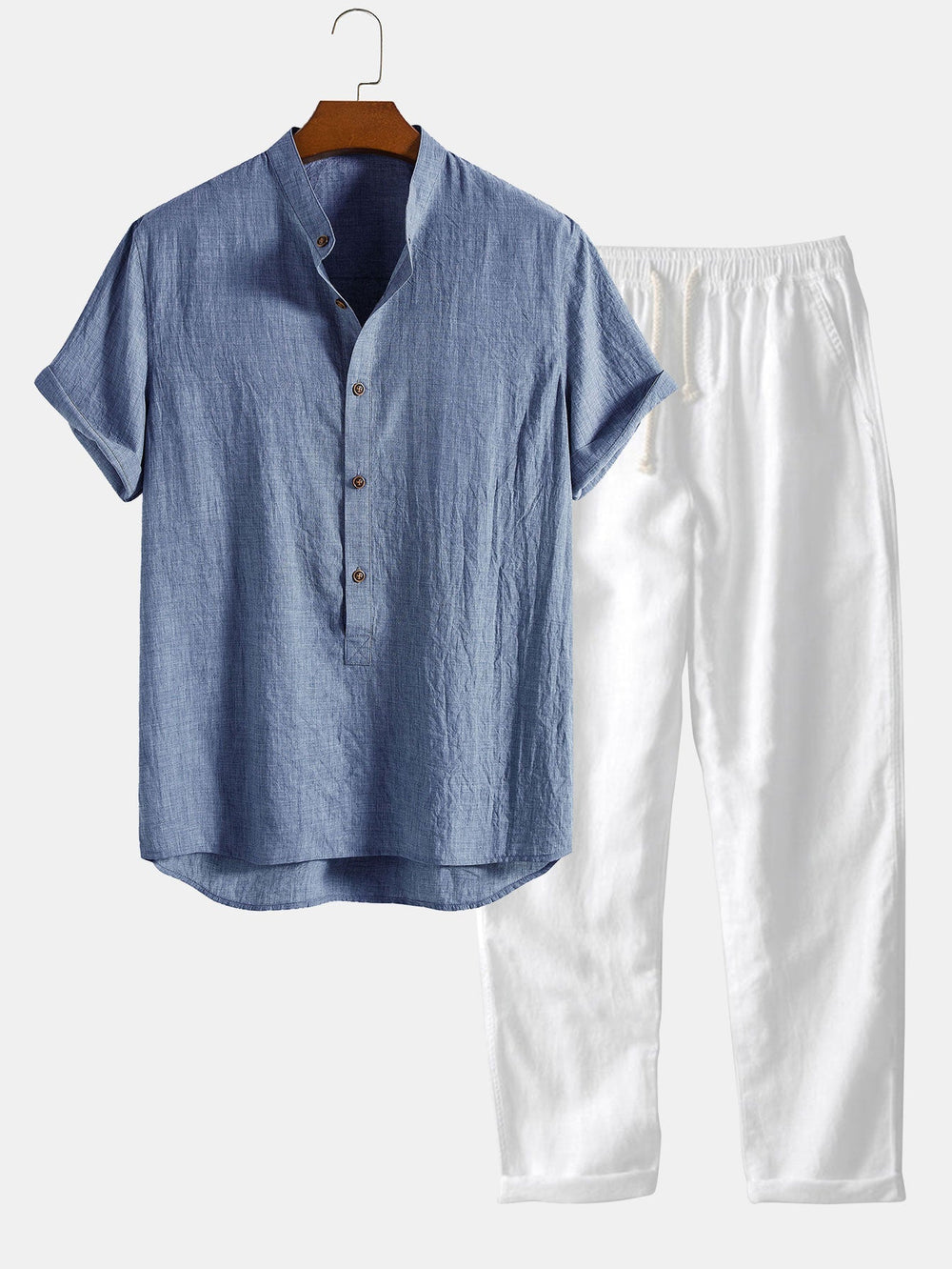 Short Sleeve Ensemble in Premium Fabric Blend – Elegant and Versatile for Casual or Formal Wear, Available in Multiple Colors and Sizes 1