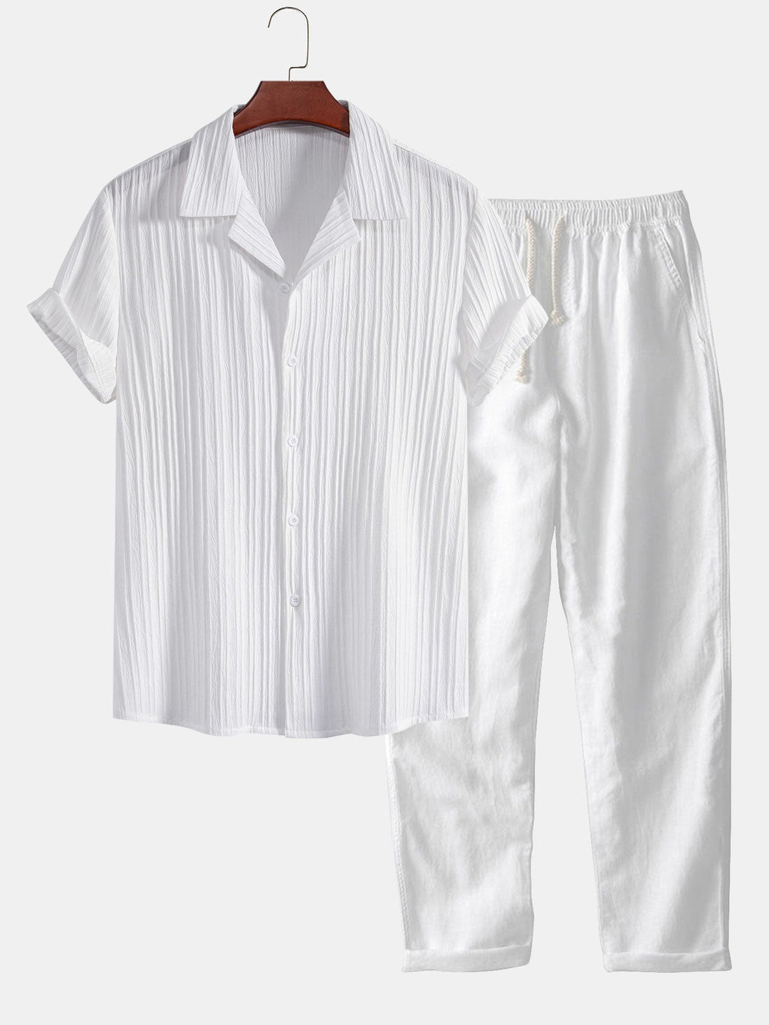 Short Sleeve Ensemble with Elegant Design – Premium Fabric Blend, Versatile Fit for Casual and Formal Occasions 1