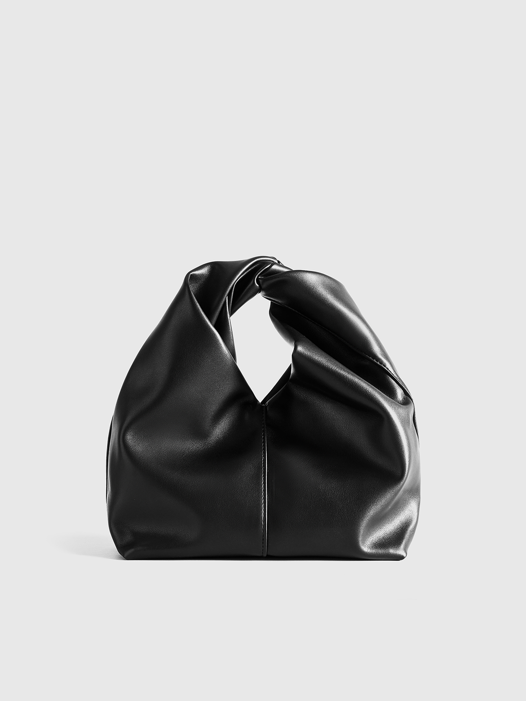 Stylish PU Leather Handbag with Twisted Top Handle – Spacious Tote Bag for Everyday Use 0
