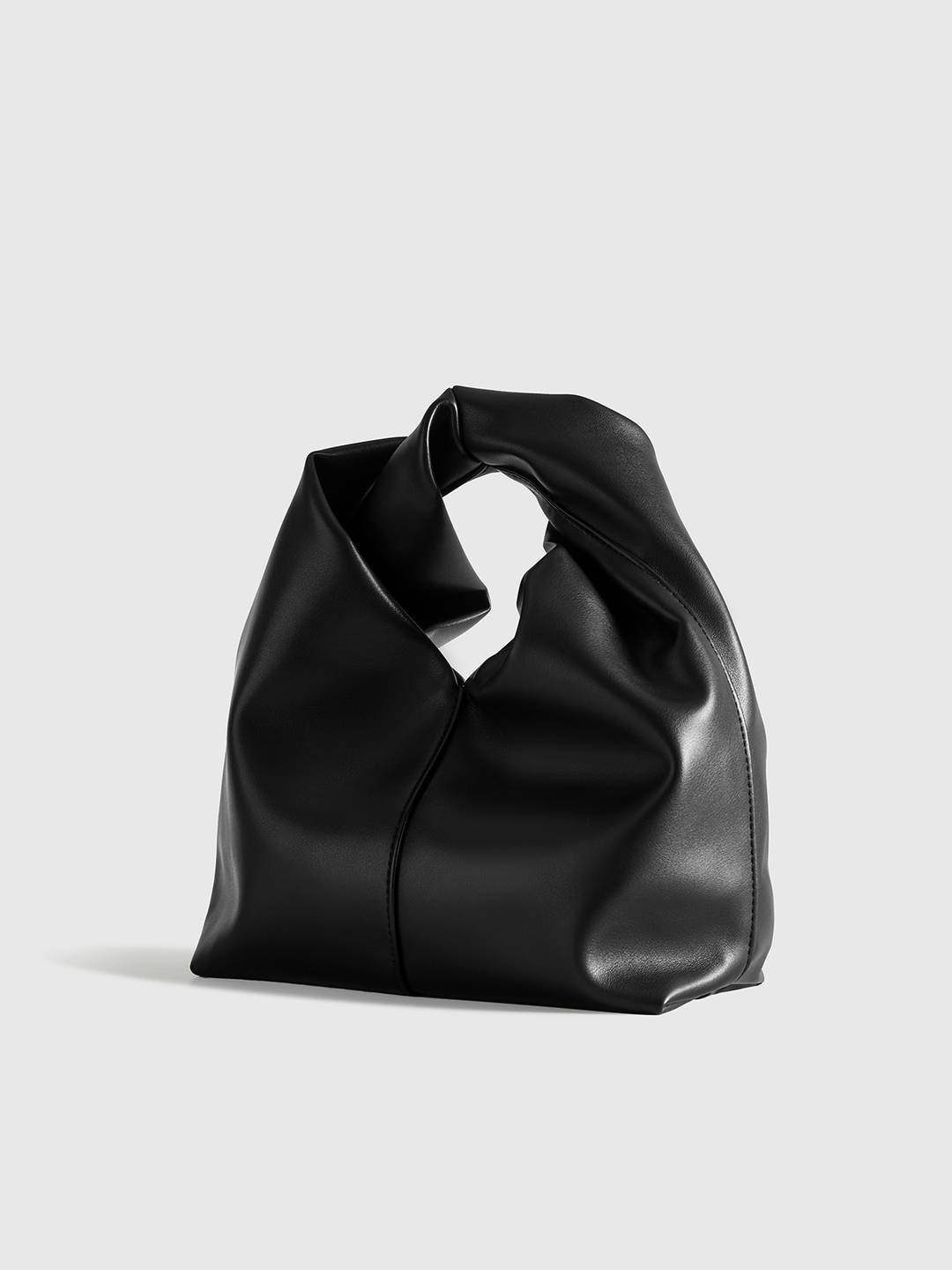 Stylish PU Leather Handbag with Twisted Top Handle – Spacious Tote Bag for Everyday Use 2