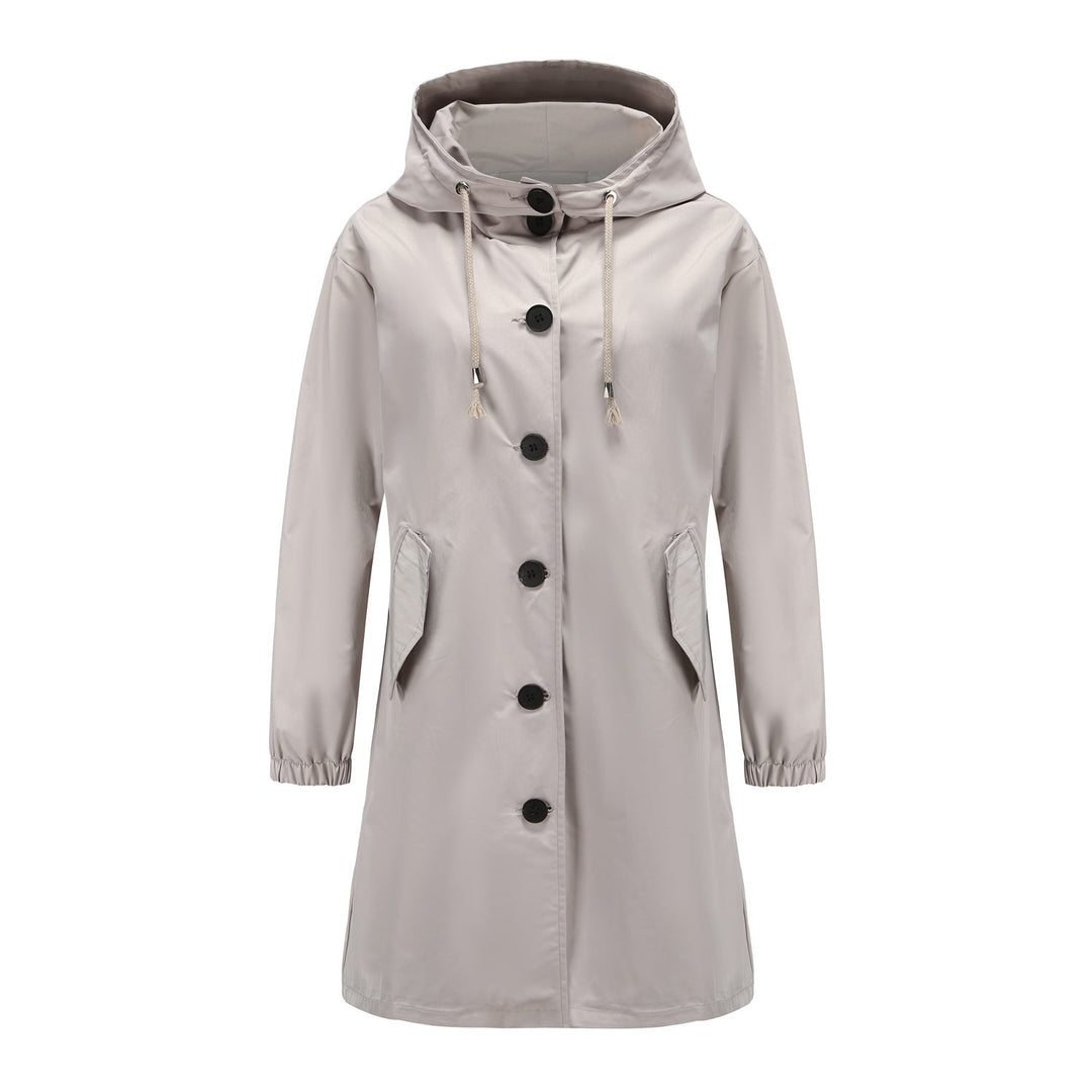 Stylish Women's Waterproof Jacket with Hood – Lightweight Rain Coat for All Weather, Breathable and Versatile 0