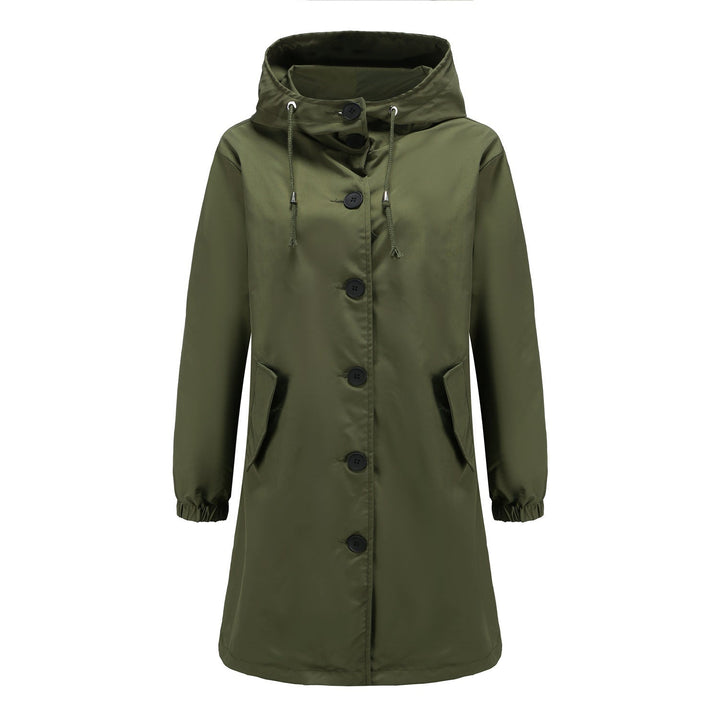 Stylish Women's Waterproof Jacket with Hood – Lightweight Rain Coat for All Weather, Breathable and Versatile 4