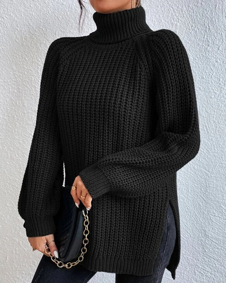 Women's Oversized Turtleneck Jumper in Cozy Knit – Relaxed Fit for Winter Warmth and Style 4
