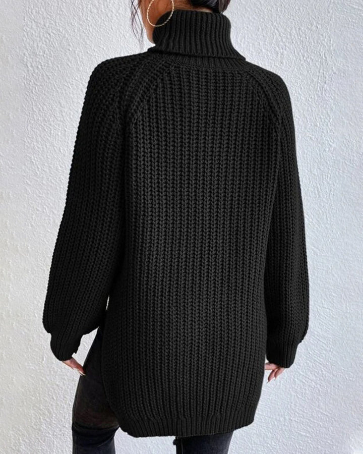 Women's Oversized Turtleneck Jumper in Cozy Knit – Relaxed Fit for Winter Warmth and Style 5