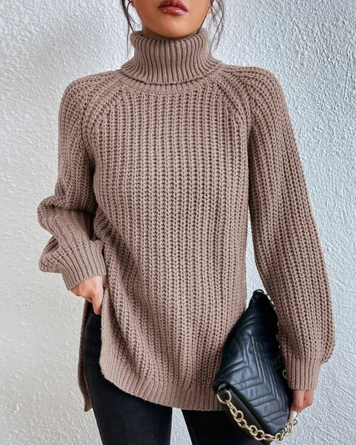 Women's Oversized Turtleneck Jumper in Cozy Knit – Relaxed Fit for Winter Warmth and Style 8