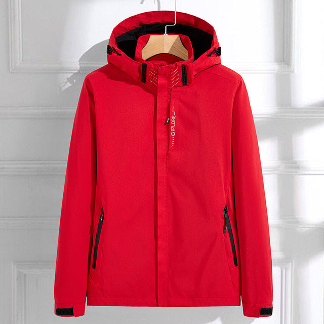 Women's Waterproof Rain Jacket with Hood, Stylish and Windproof Design for All Weather 1