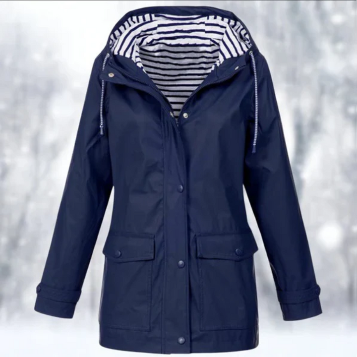 Women's Waterproof Winter Rain Jacket with Functional Hood and Cozy Lining - Stylish Winter Coats for Women 3